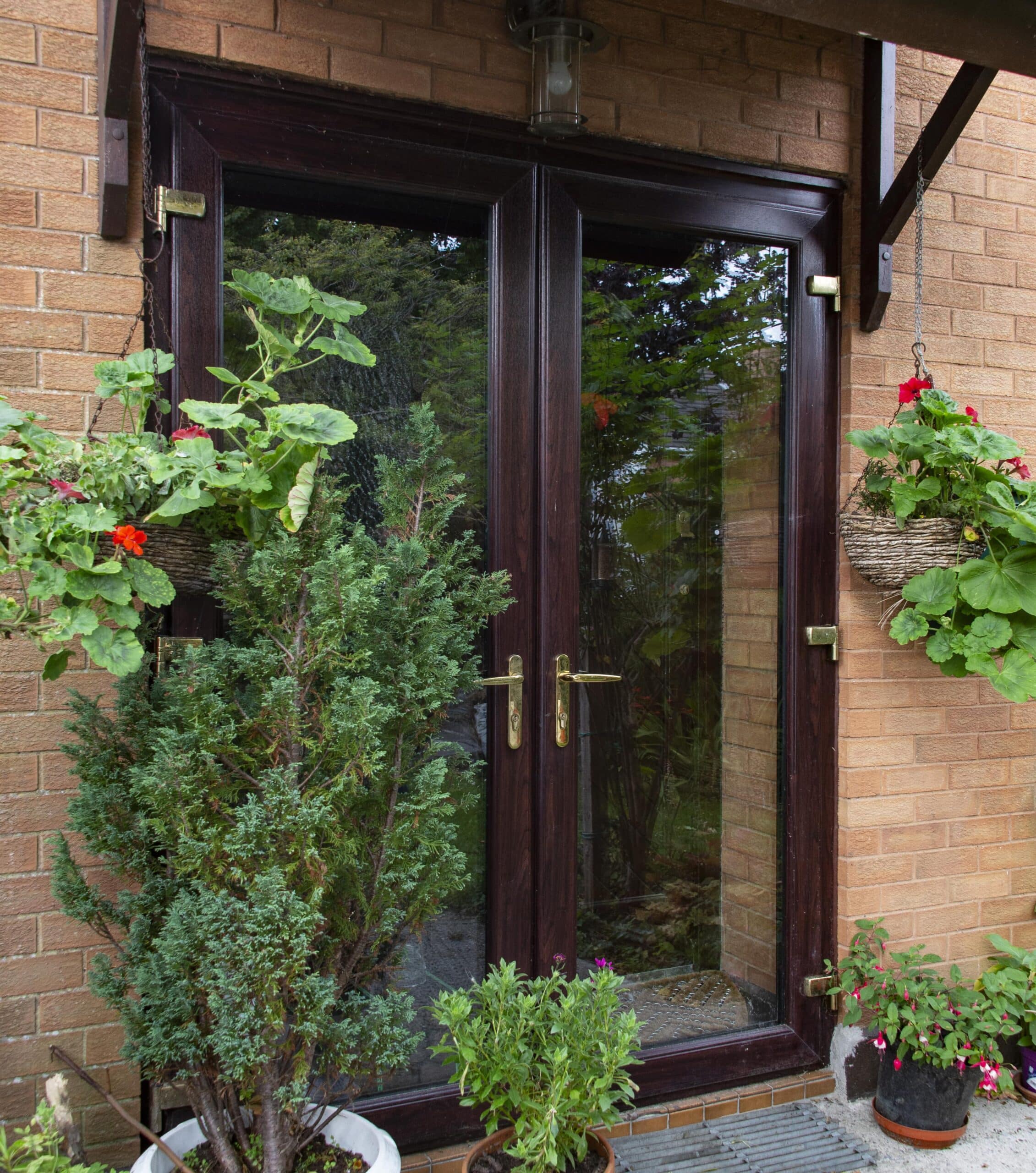 Energy efficient porch doors