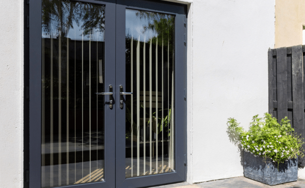 French Doors in Anthracite Grey