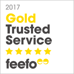 Feefo Gold Trusted Service Award 2017