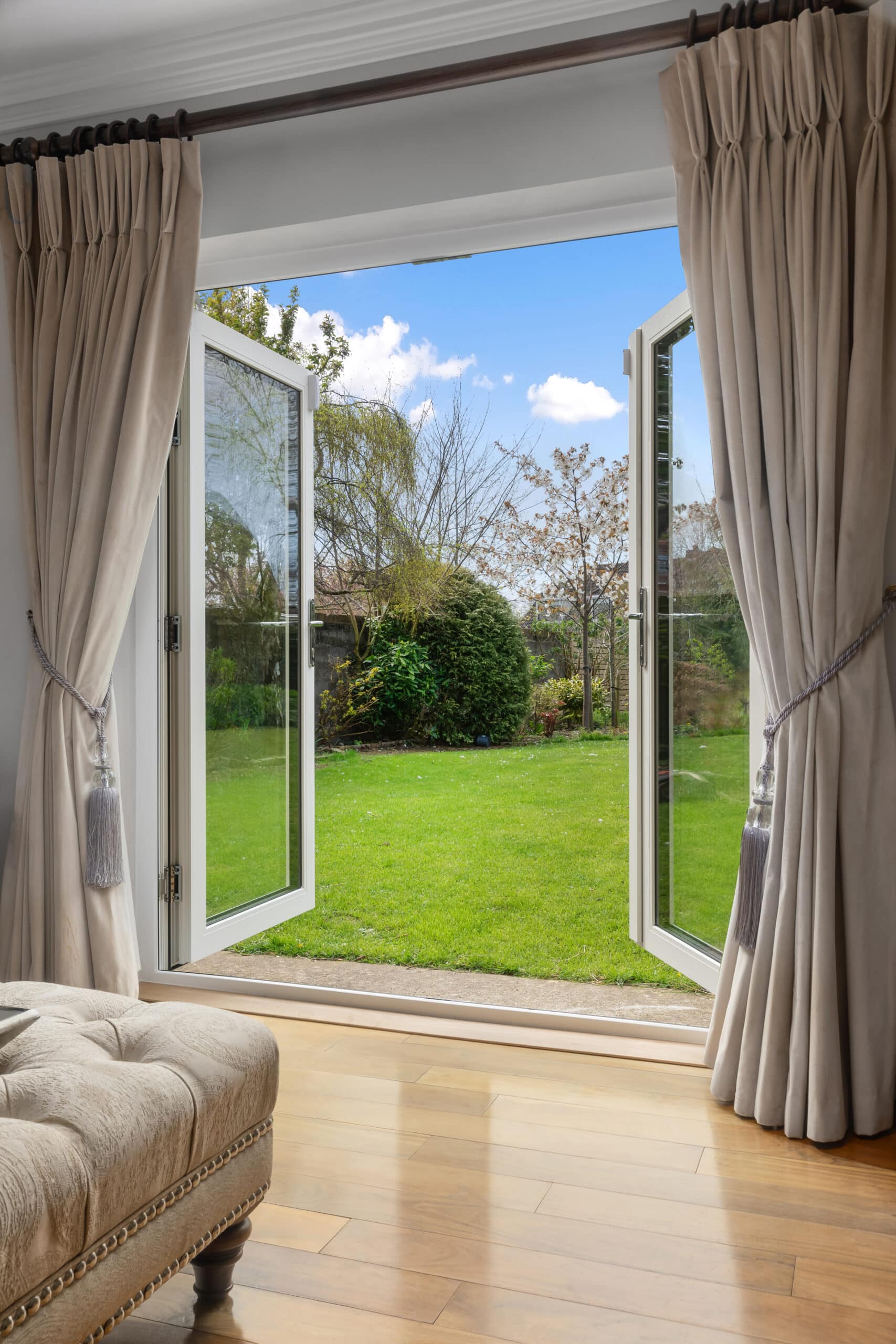 Open French Doors