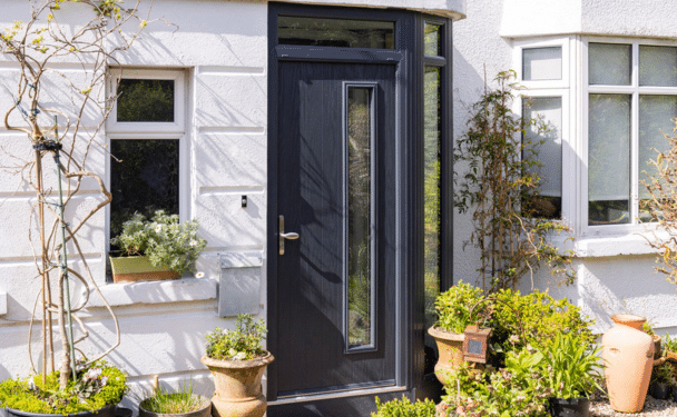 Composite Front Door in Anthracite Grey