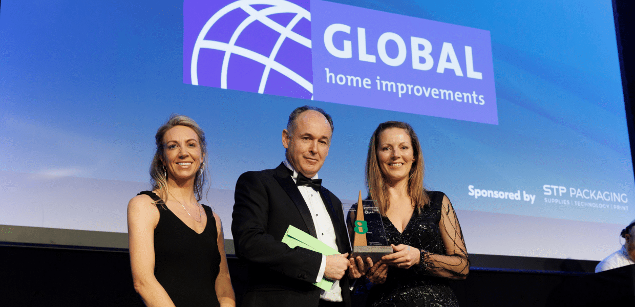 Global Home Improvements Wins Best Retailer at Guaranteed Irish Business Awards 2024