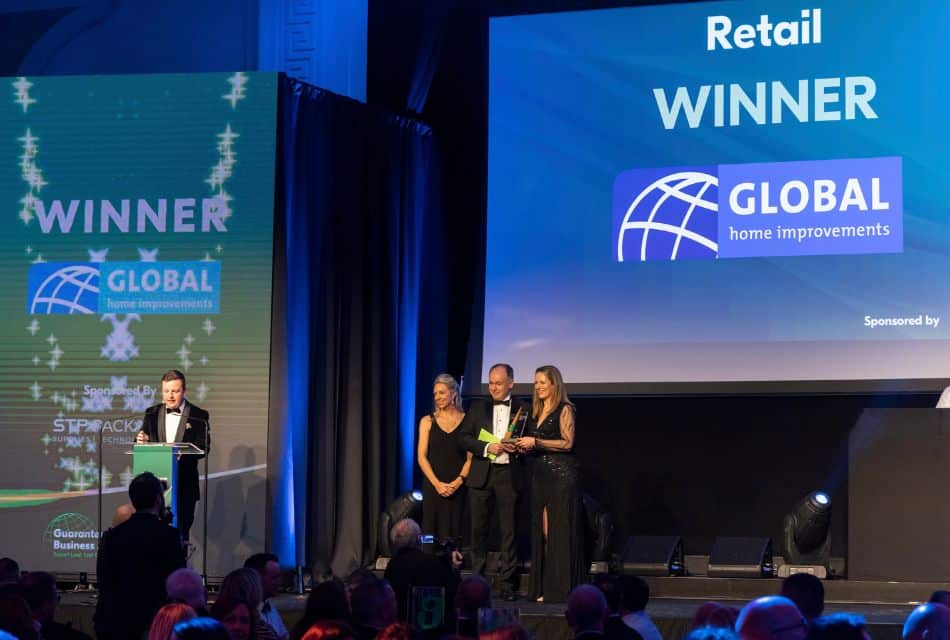 Global Home Improvements wins Best Retailer at Guaranteed Irish Business Awards 2024