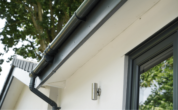 Global Roofline + Rainwater System in Anthracite Grey