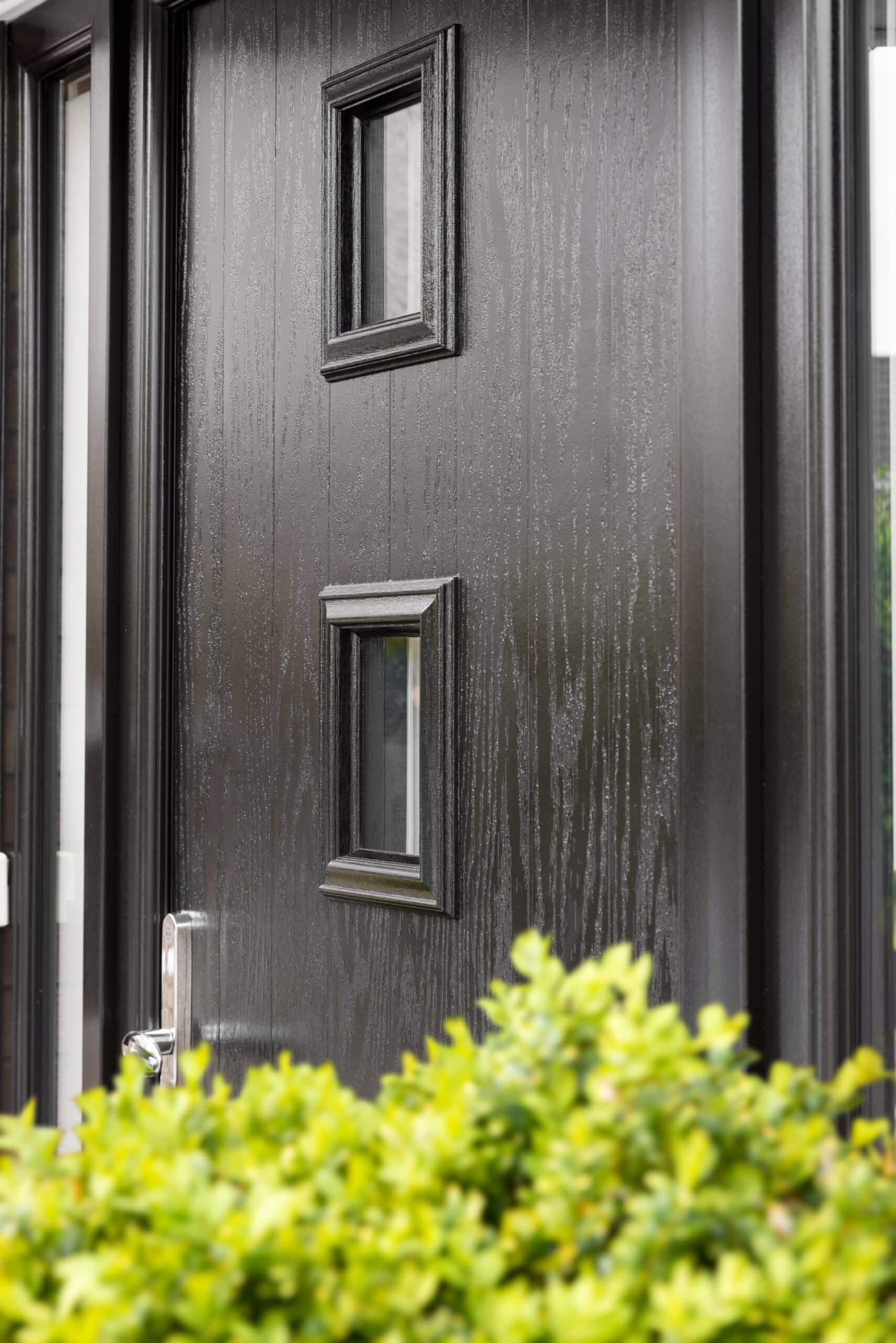 Global Home Improvements Black Composite Front Door