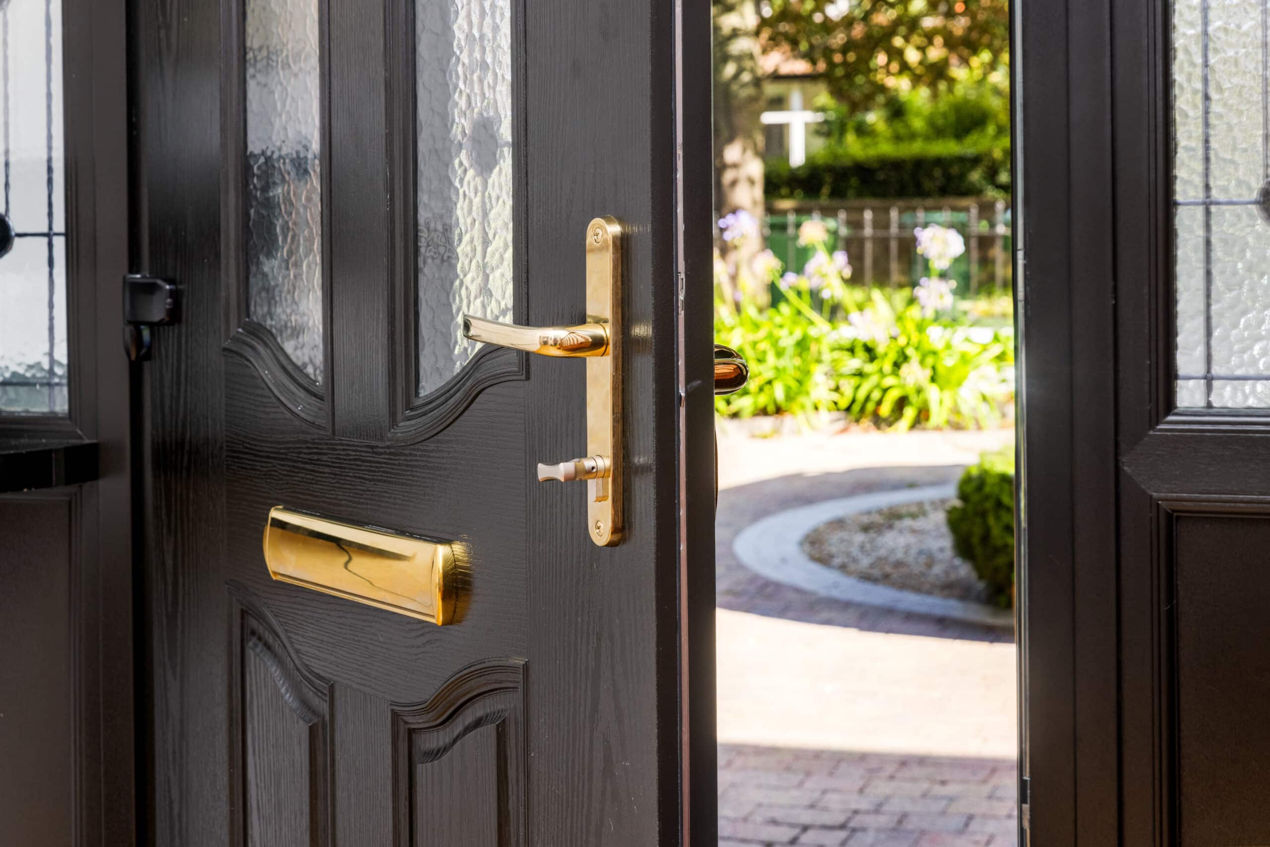 Black Composite Front Door interior