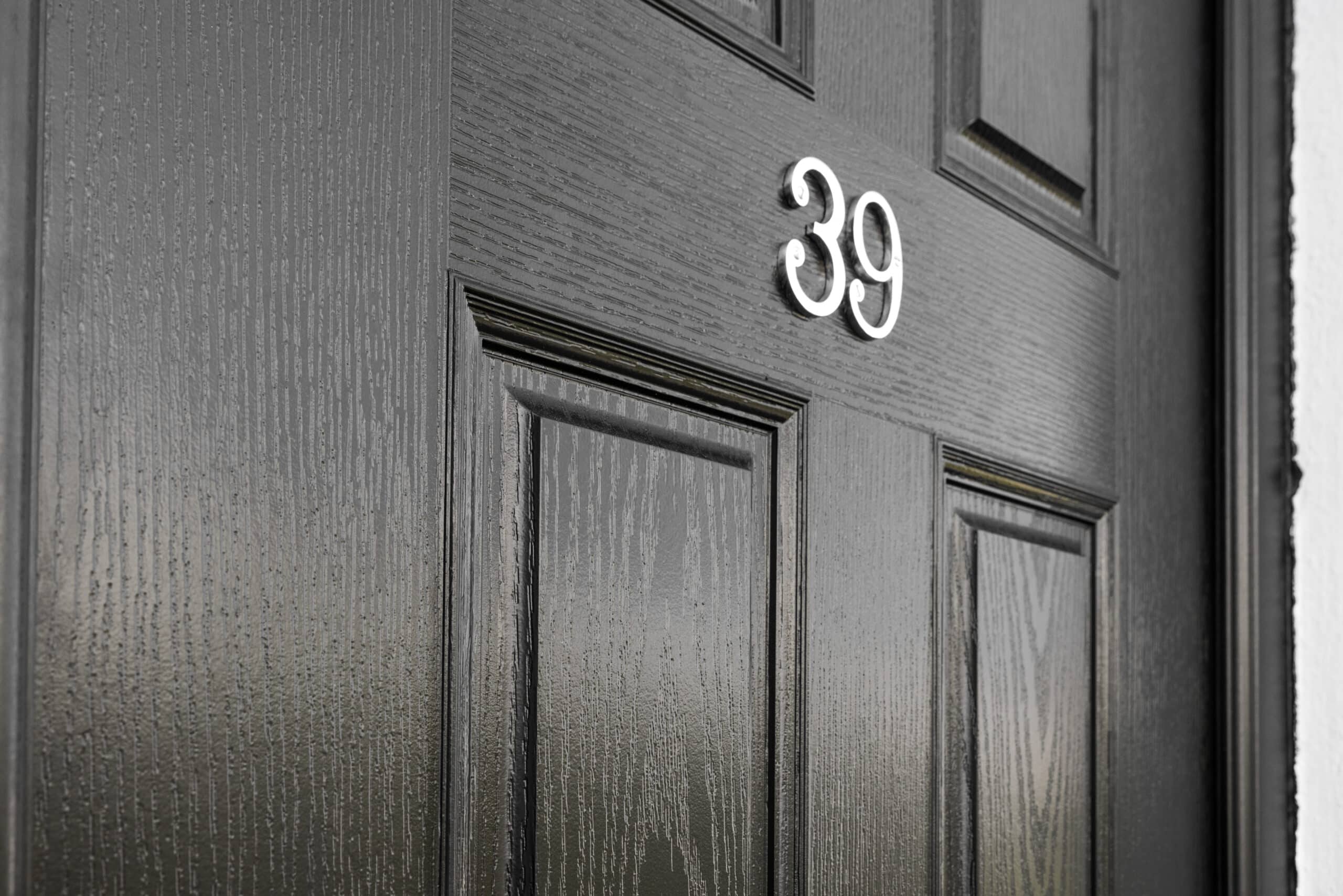 Black Composite Front Door