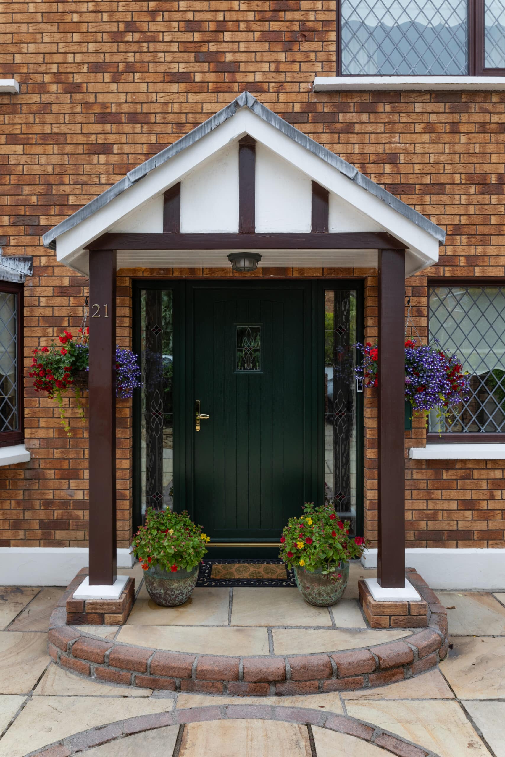 Global Home Improvements Composite Door, Dark Green