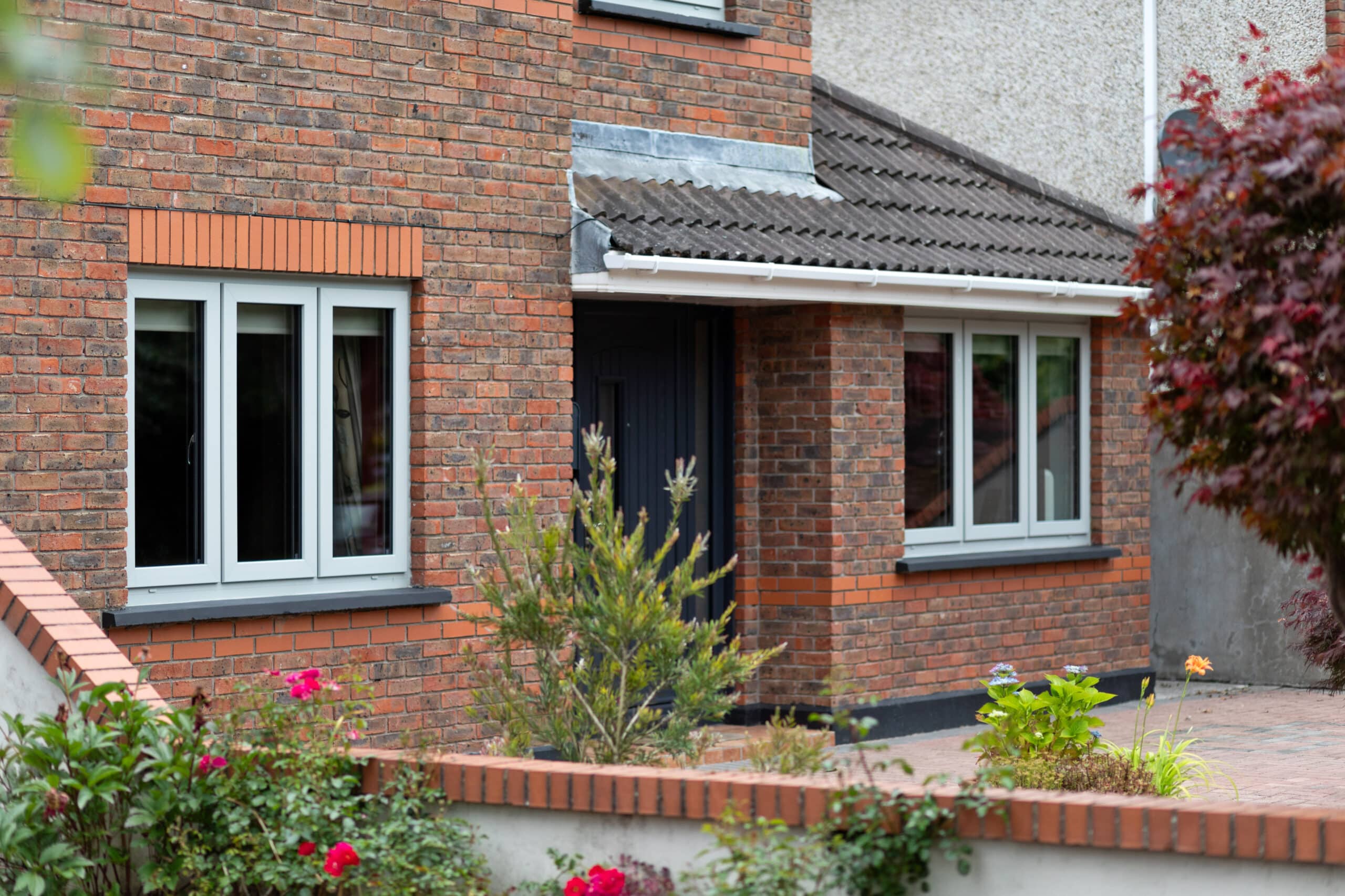 Global Home Improvements Finesse Frame triple glazed windows in Agate Grey