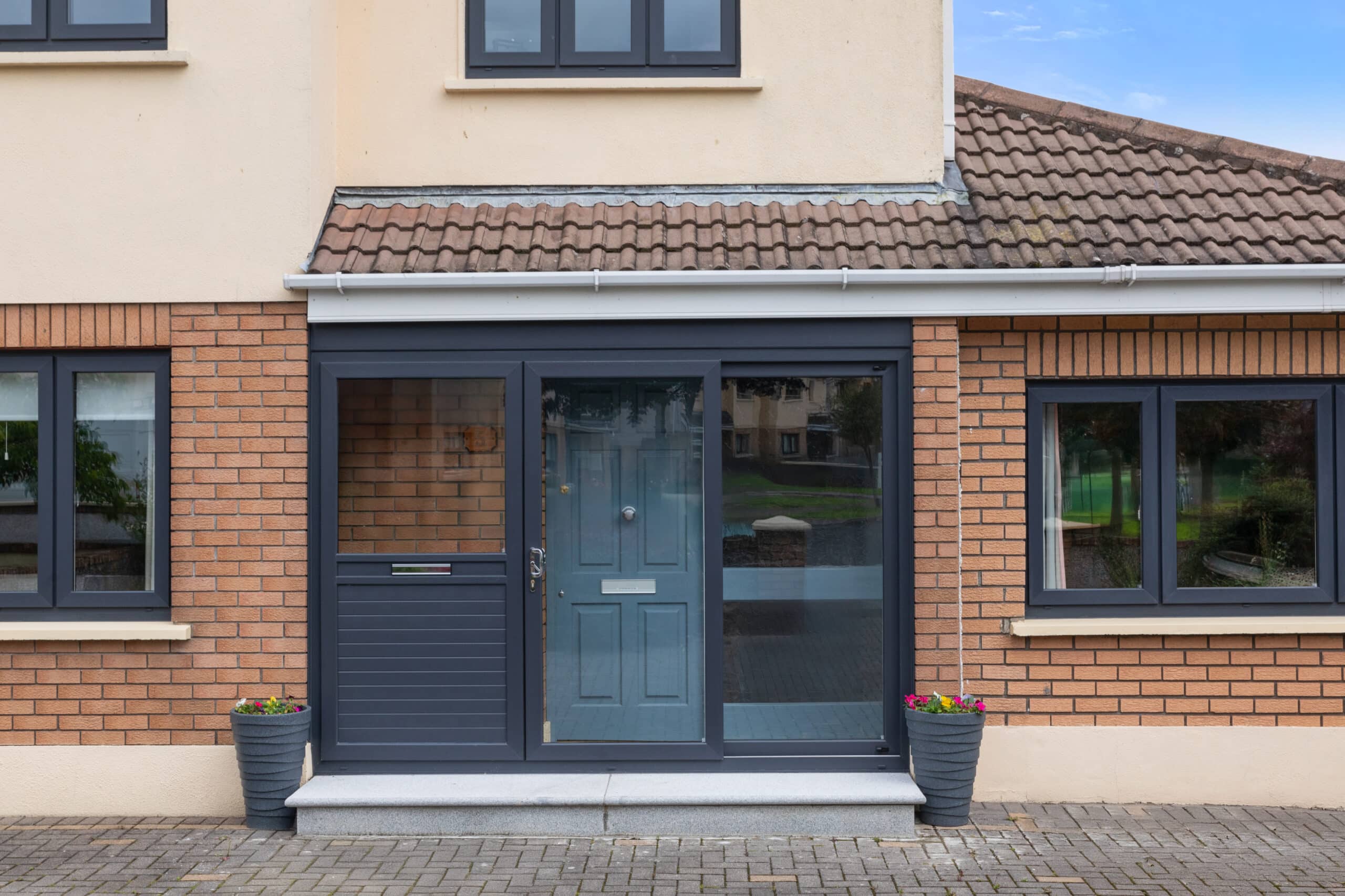 Global Home Improvements porch door in Anthracite Grey