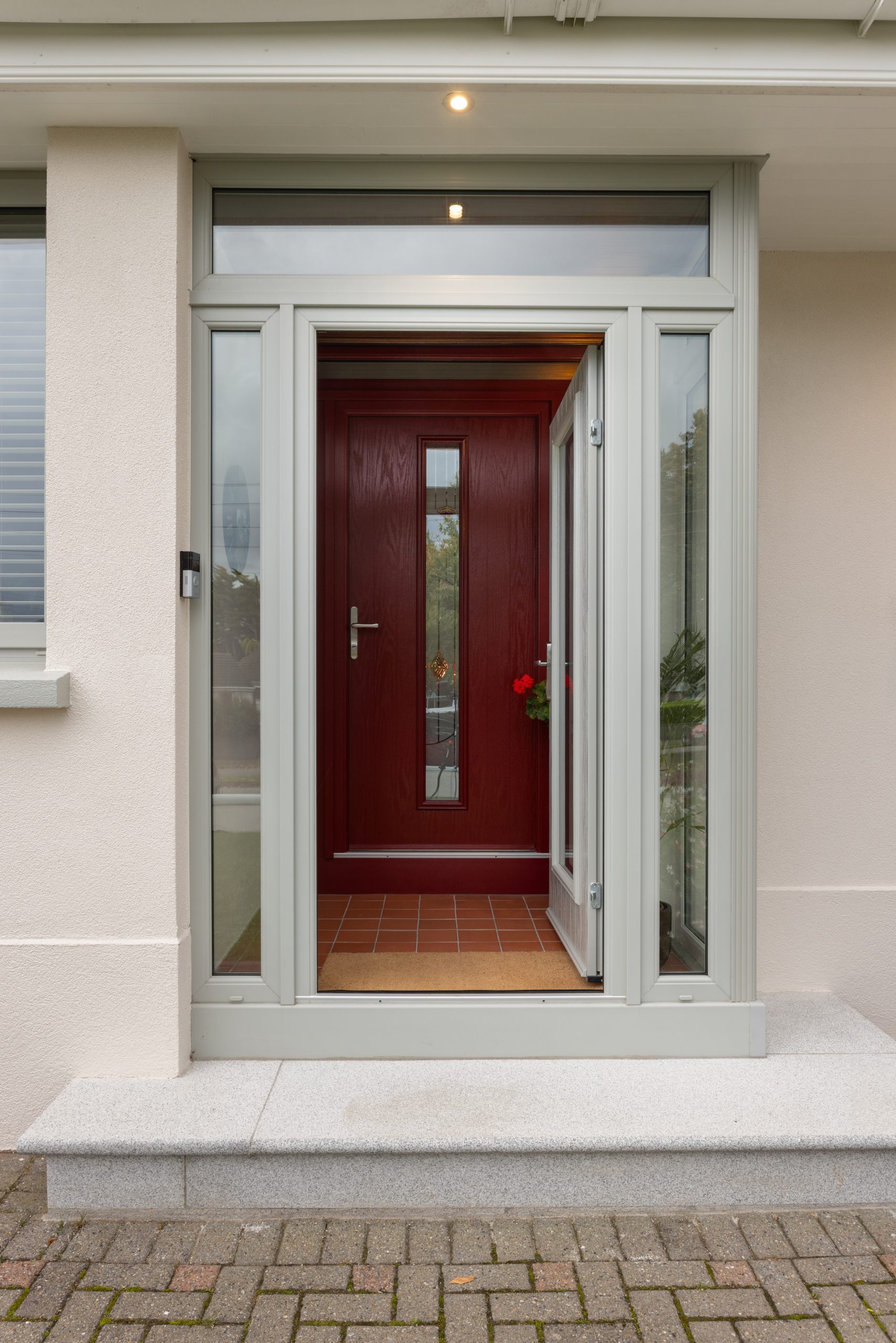 Global Composite Front Door, Dark Red